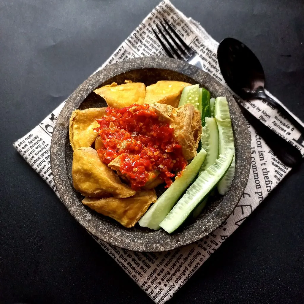 Step 5 Tahu Goreng Sambal Goang