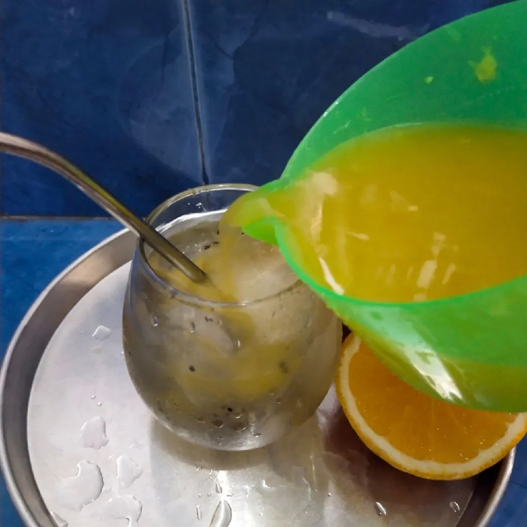 Step 5 Es Jeruk Lemon Peras