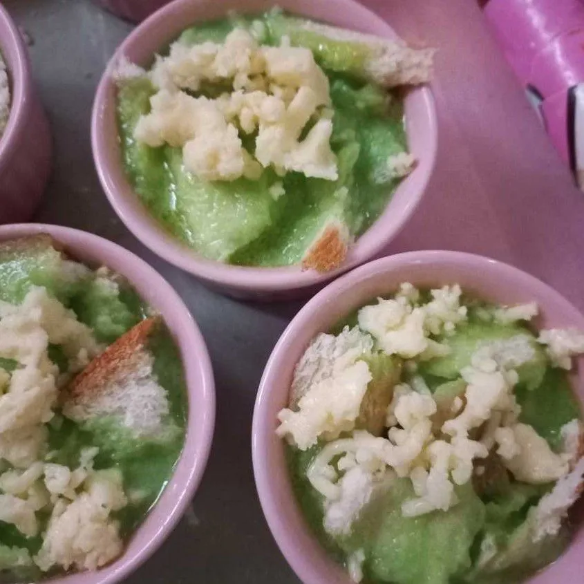 Step 5 Puding Roti Keju