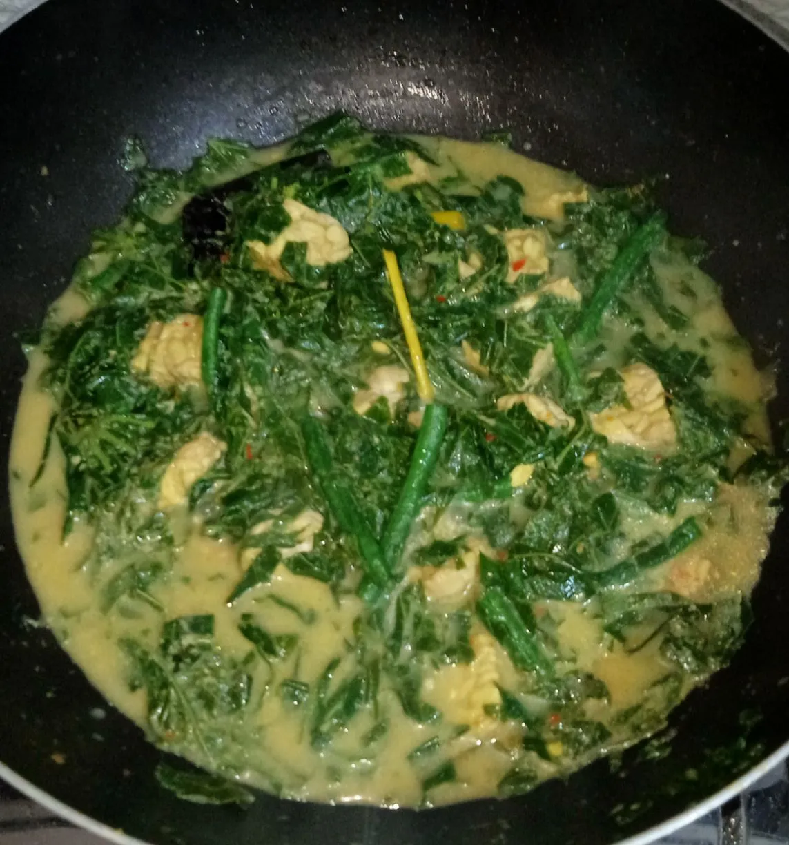 Step 5 Sayur Daun Singkong