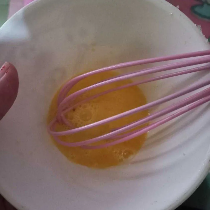 Step 1 Puding Roti Keju