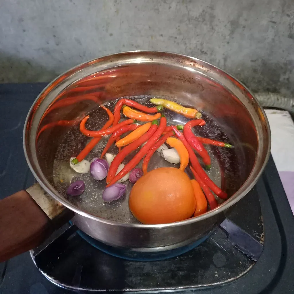 Step 2 Sambal Kerang Ijo Kupas