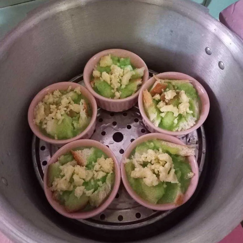 Step 6 Puding Roti Keju