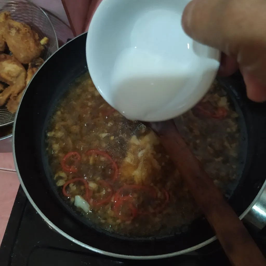 Step 5 Ayam Crispy Saus Gula Aren