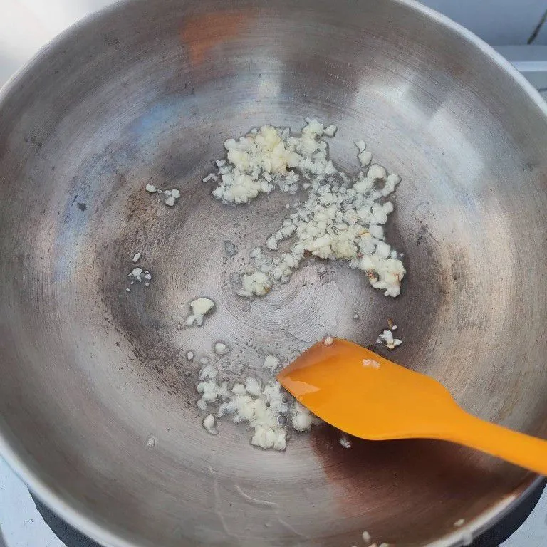 Step 1 Sup Tofu Telur Orak-arik