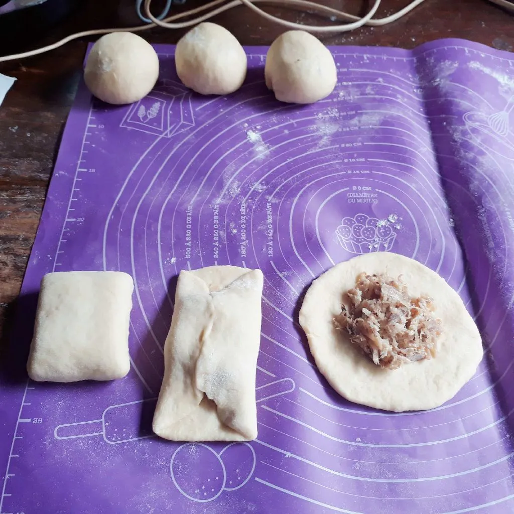 Step 5 Roti Lemper Ayam