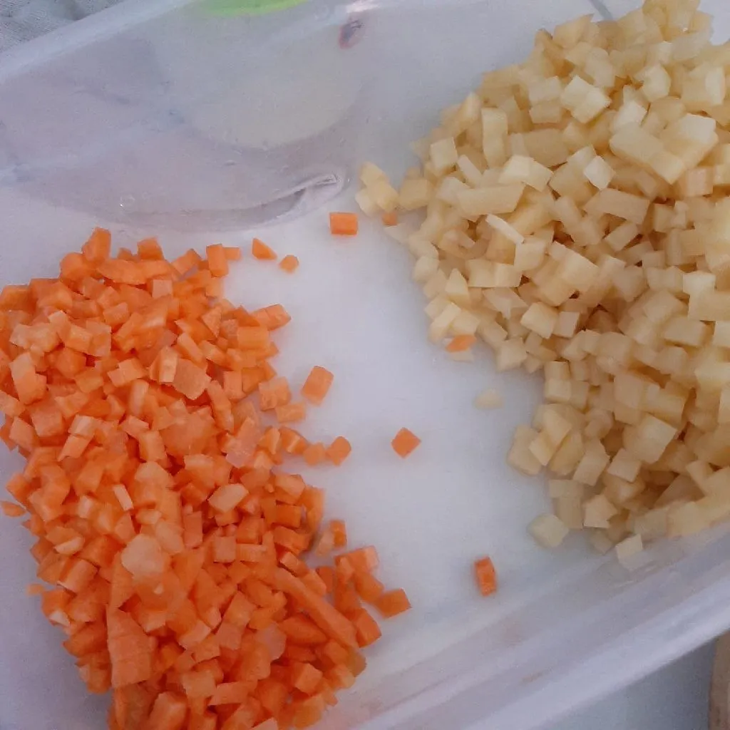 Step 1 Wortel Kentang Isian Risol