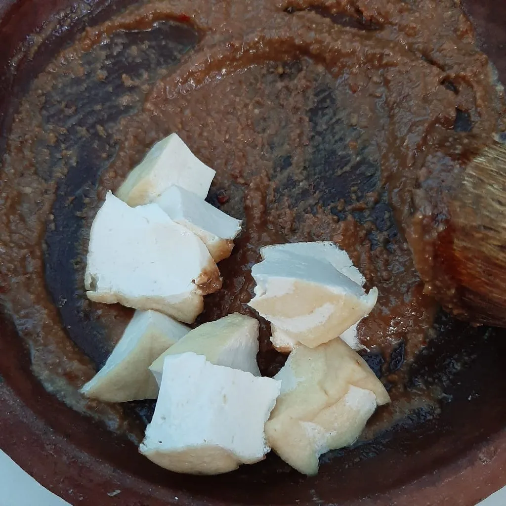 Step 4 Tahu Cacah Timun