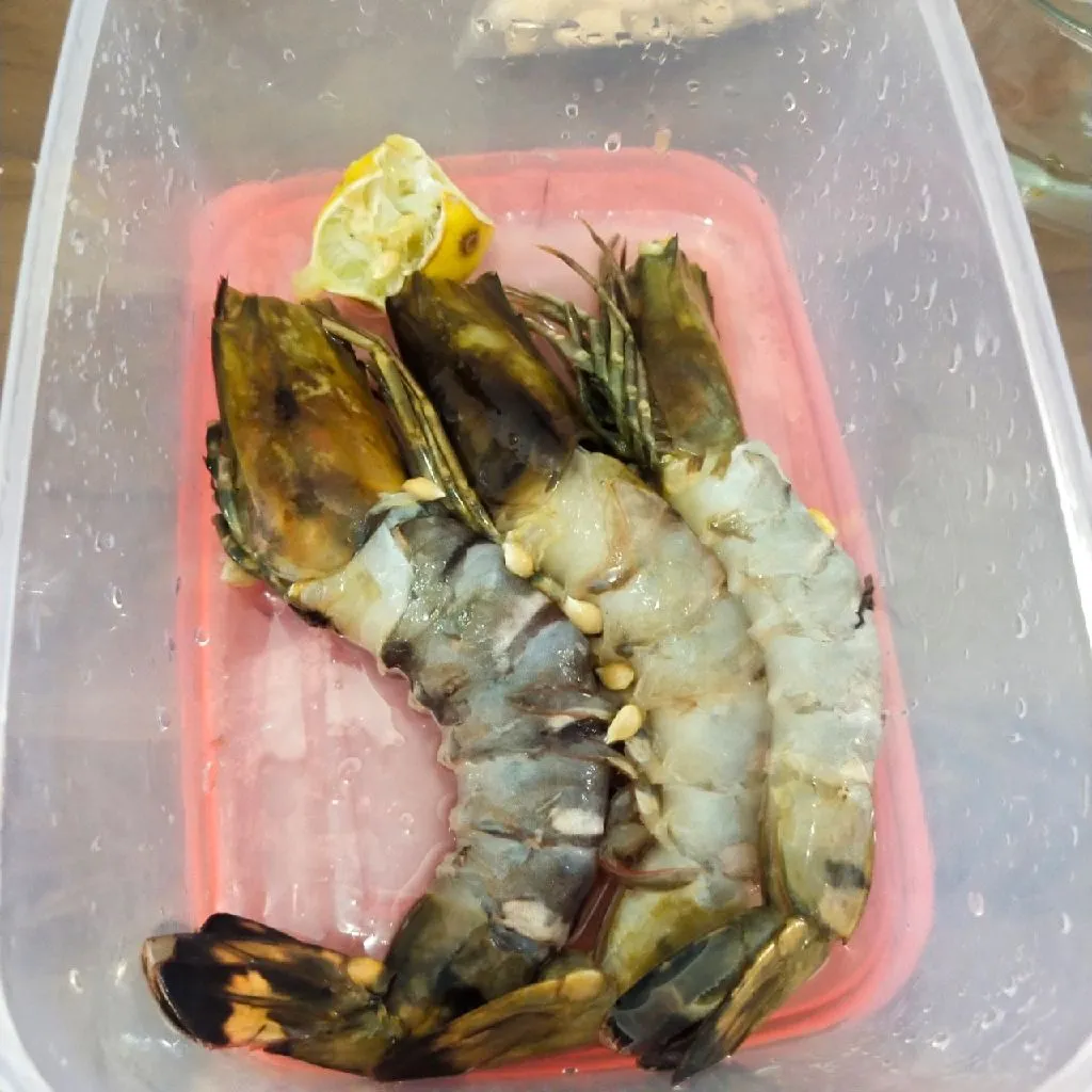Step 1 Udang Bakar Madu