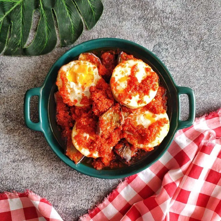 Step 8 Telur Ceplok Terong Balado