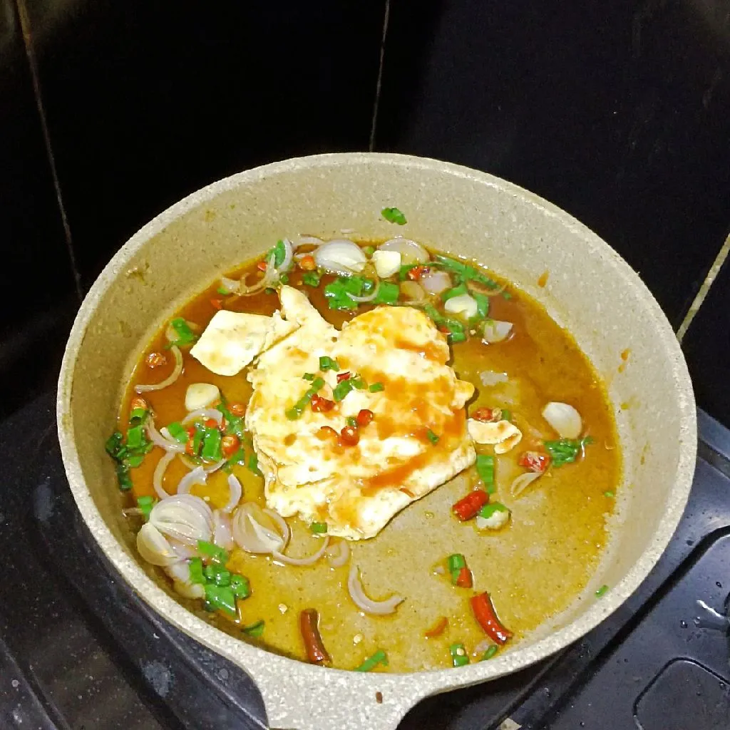 Step 4 Telur Mata Sapi Saus Asam Manis