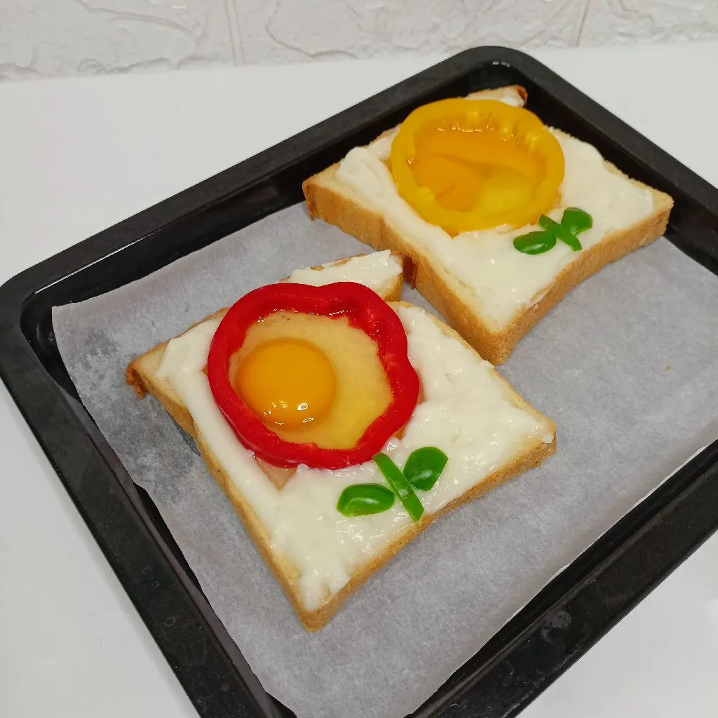 Step 3 Paprika Flower Toast