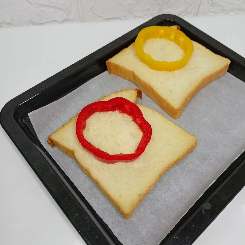 Step 1 Paprika Flower Toast
