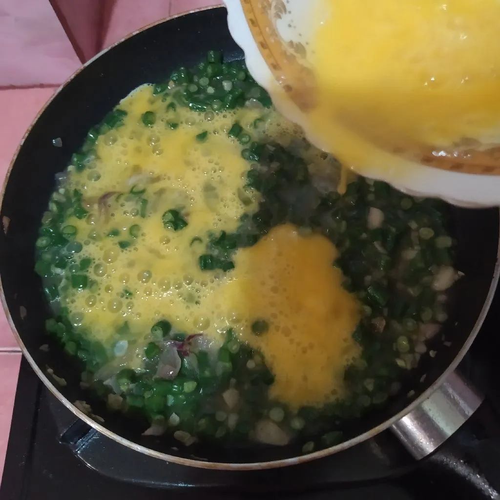 Step 4 Orak-Arik Kacang Panjang