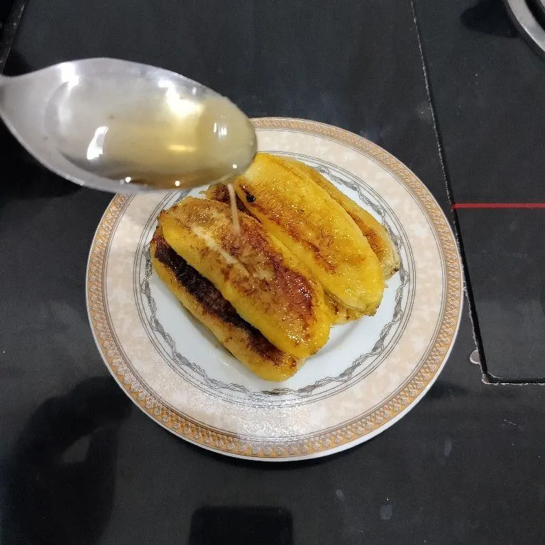 Step 5 Pisang Bakar Madu Keju