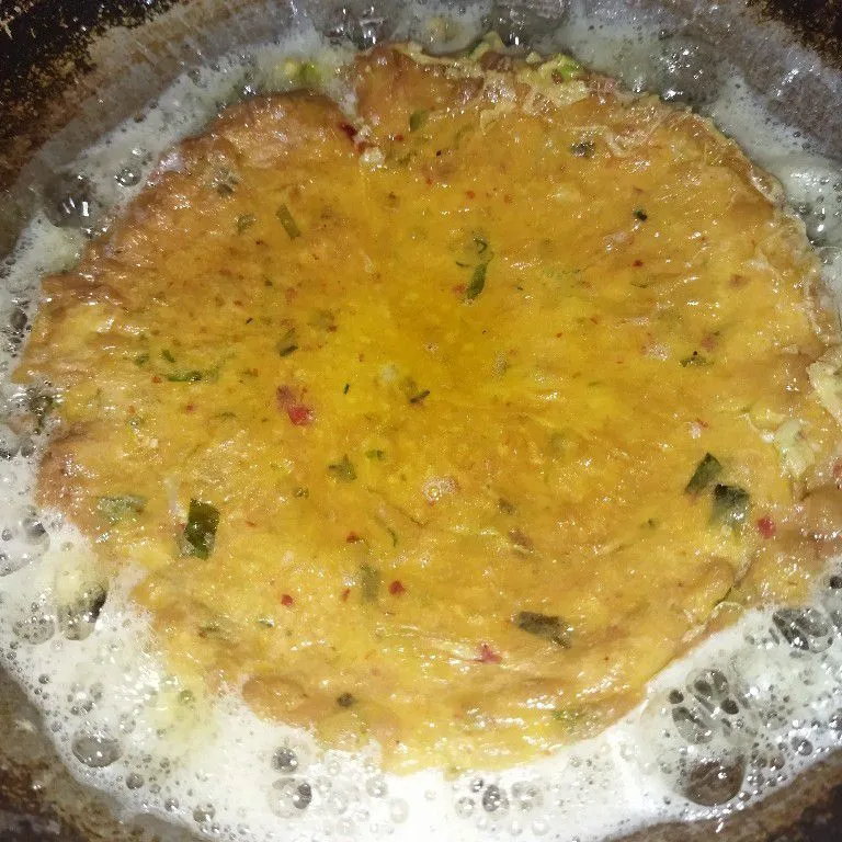 Step 6 Telur Dadar Padang