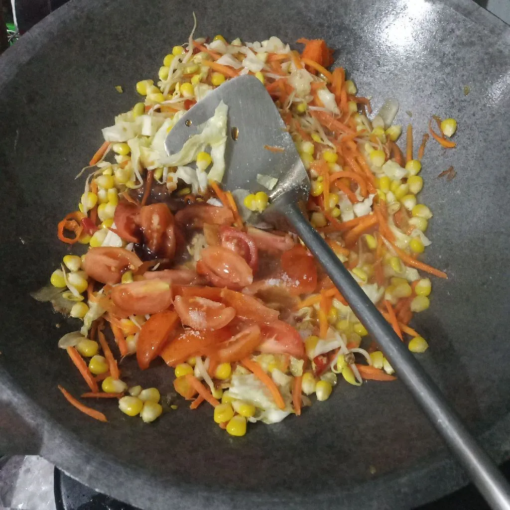 Step 5 Tumis Wortel Cedel Jagung