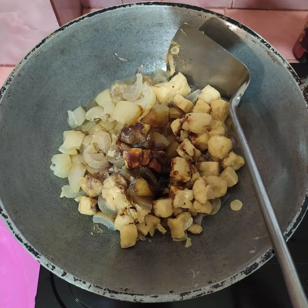 Step 4 Cecek Tahu Tumis Teriyaki