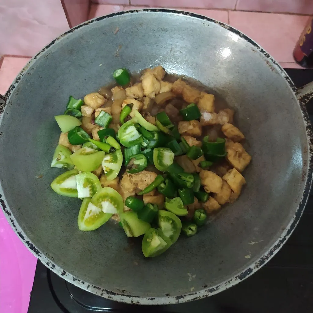 Step 5 Cecek Tahu Tumis Teriyaki