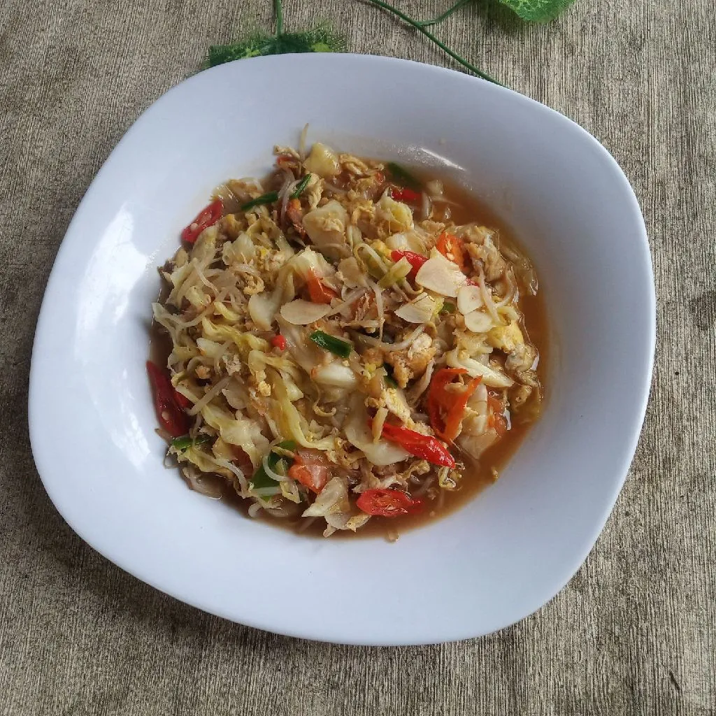 Step 7 Tumis Kubis Telur