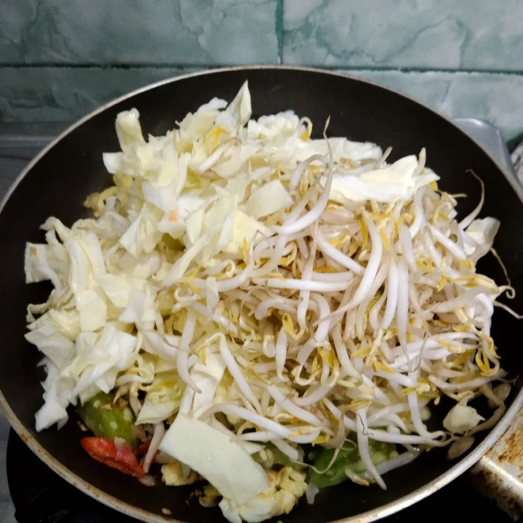 Step 4 Tumis Telur Kubis