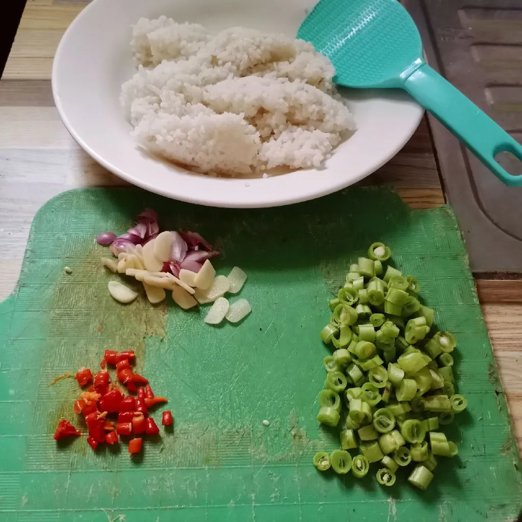 Step 1 Nasi Goreng Buncis Pedas