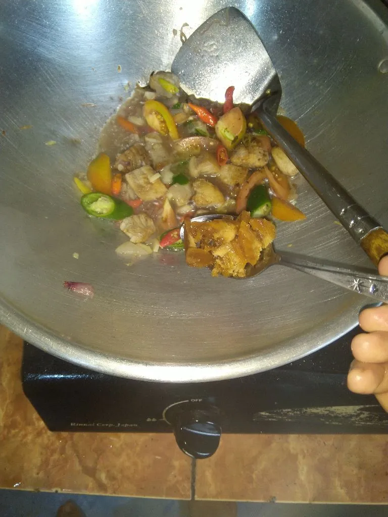 Step 6 Asam Pedas Ikan Asin Jambal Roti