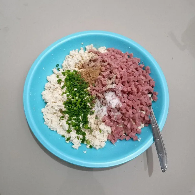 Step 3 Perkedel Tahu Beef Burger