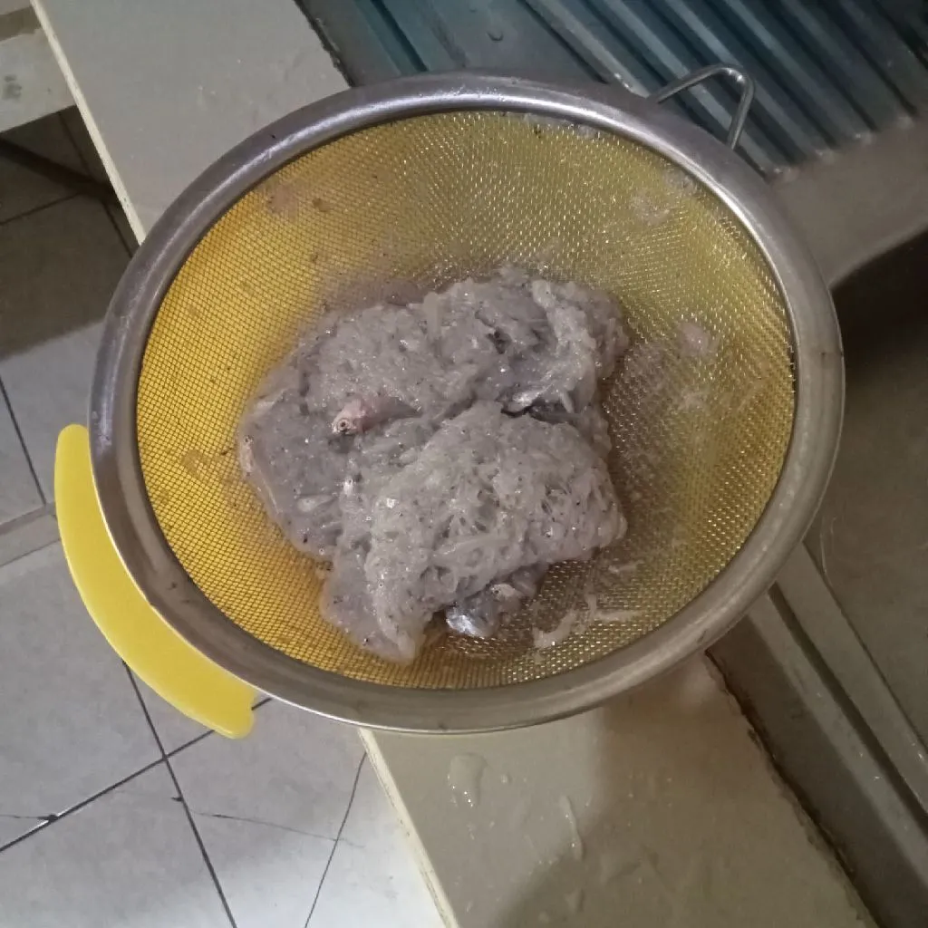 Step 2 Perkedel Teri Nasi basah