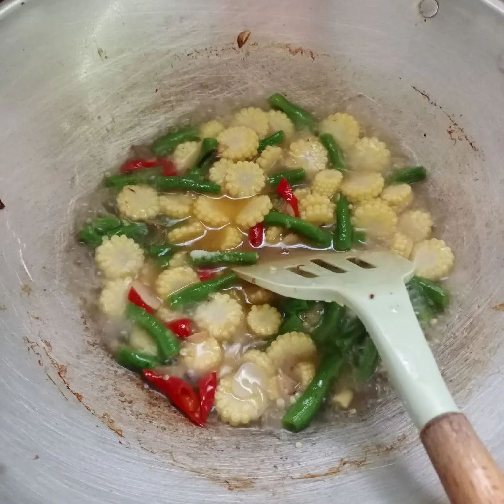Step 5 Tumis Putren Kacang Panjang
