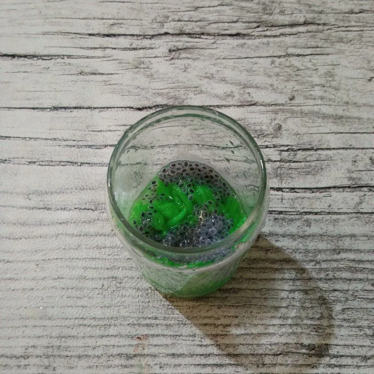 Step 5 Es Cendol Susu Selasih