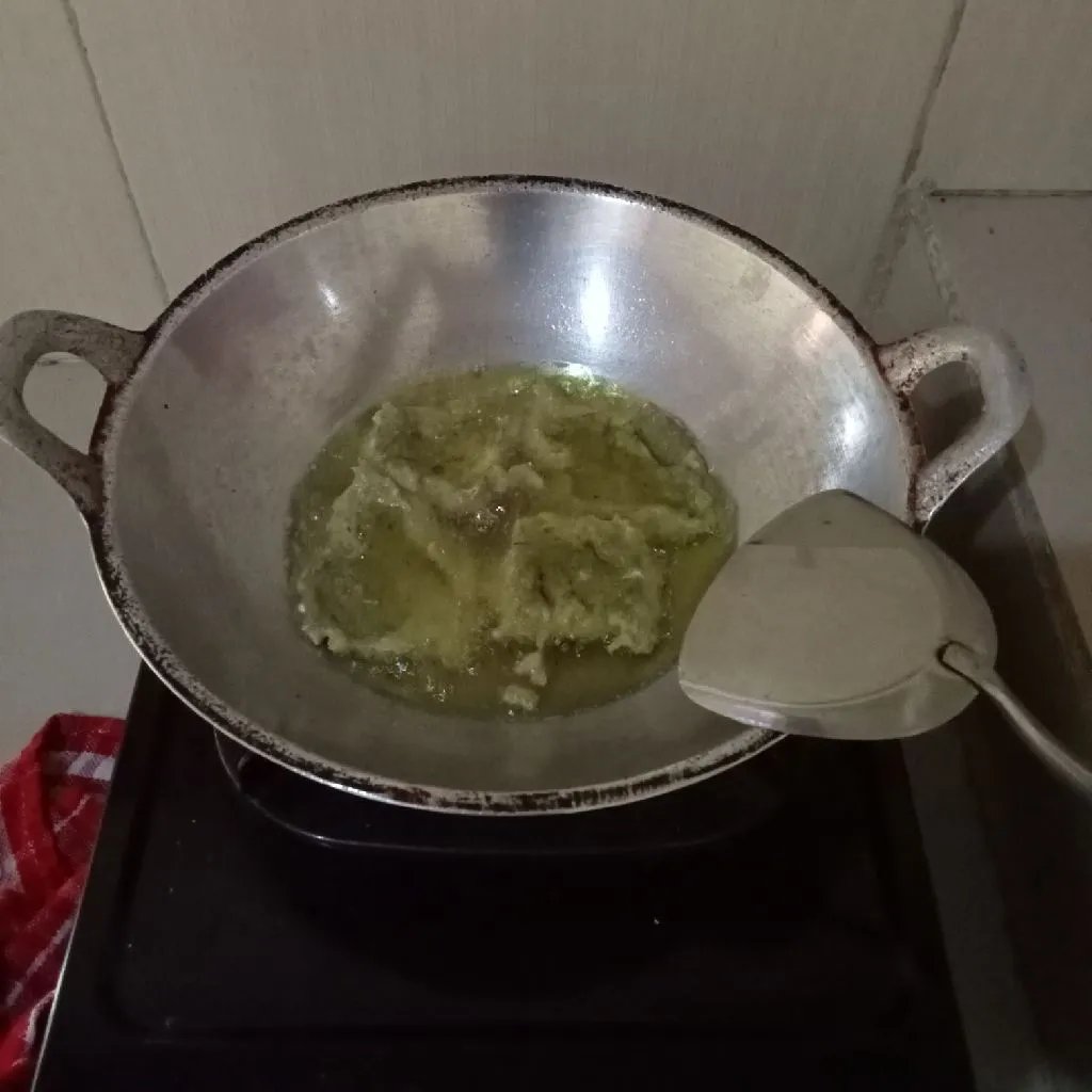 Step 5 Perkedel Teri Nasi basah