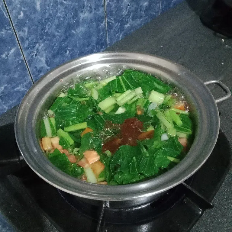 Step 4 Mie Kuah Sawi
