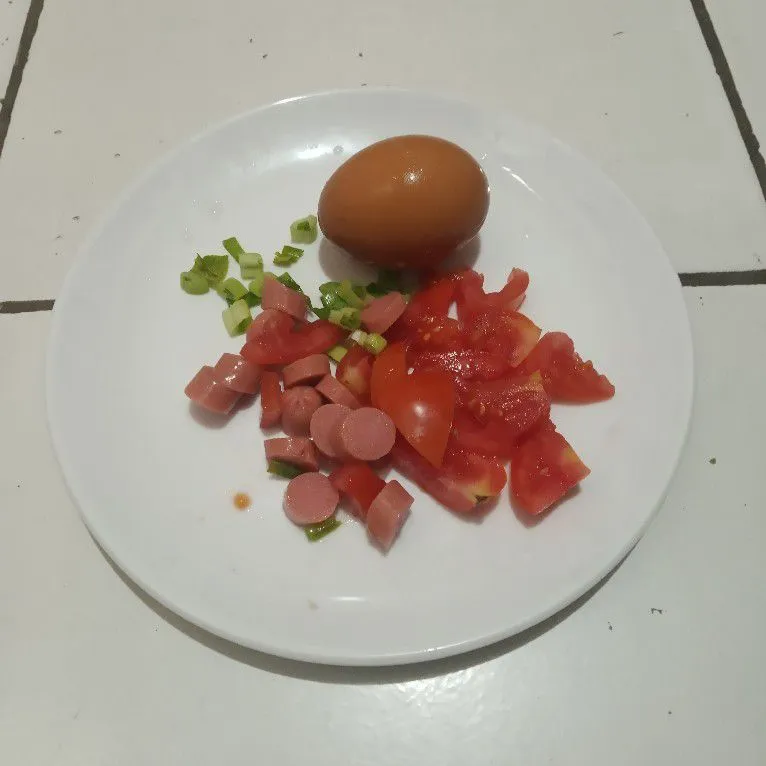 Step 1 Oseng Telur Tomat