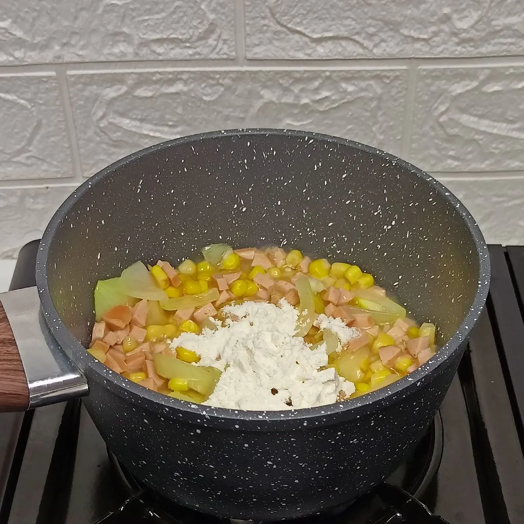 Step 3 Cream Soup Jagung 🌽