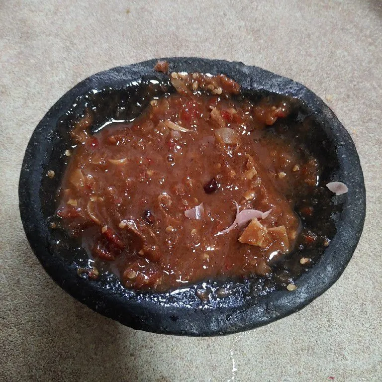 Step 4 Rujak Manis Bumbu Kecombrang
