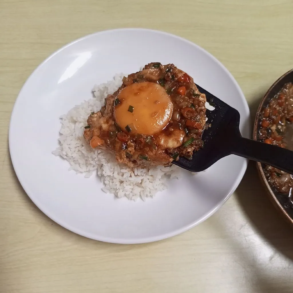 Step 5 Nasi Telur Siram Kuah Kecap Pedas