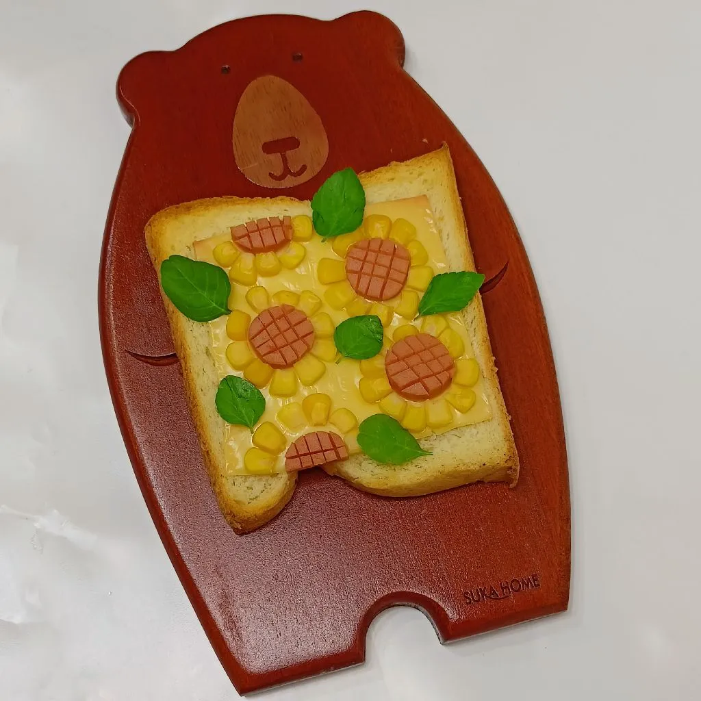 Step 5 Sun Flower Toast