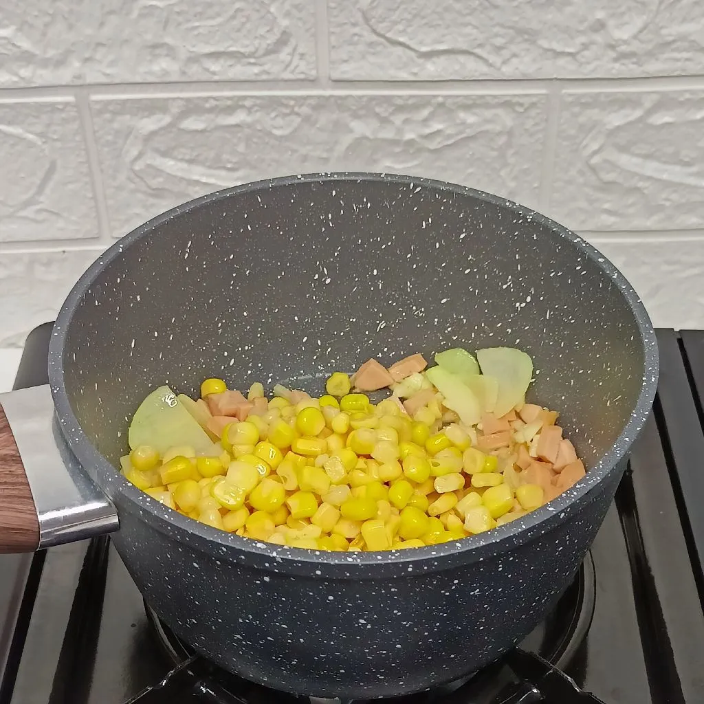 Step 2 Cream Soup Jagung 🌽