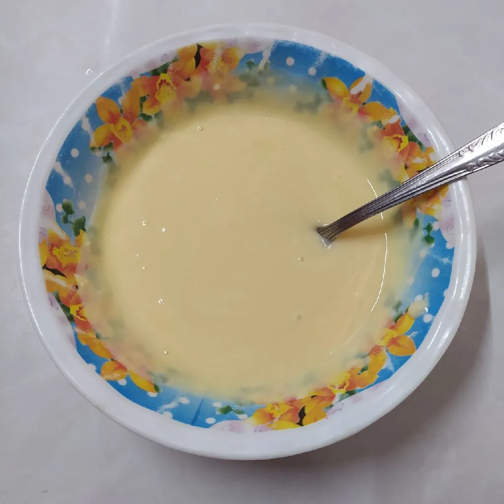 Step 3 Salad Buah Creamy Yogurt Mangga