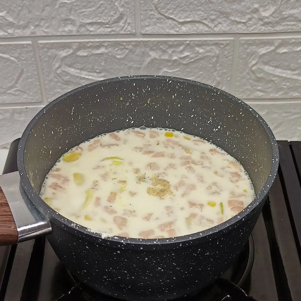 Step 4 Cream Soup Jagung 🌽