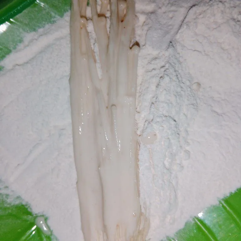 Step 6 Crispy Enoki Mushroom