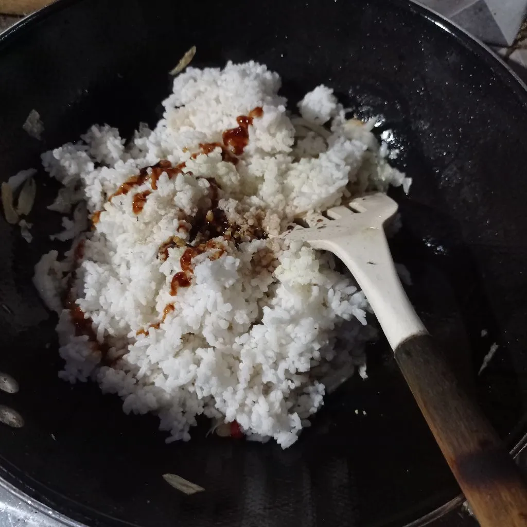 Step 4 Nasi Goreng Sawi Putih