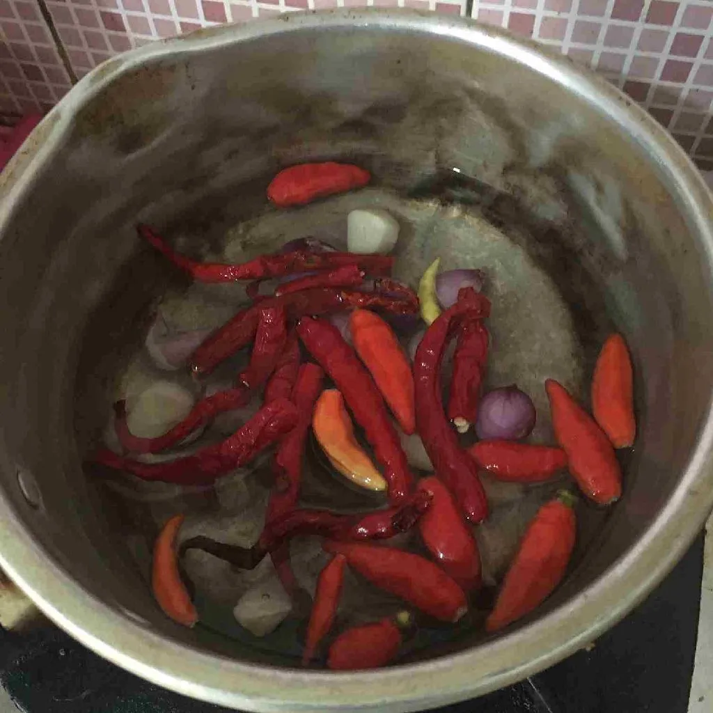 Step 2 Sambal Terong Asam/ asam rimbang