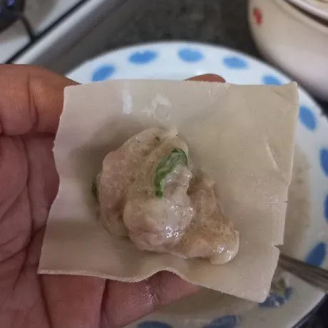 Step 5 Pangsit Ayam Basah Sambal Kacang