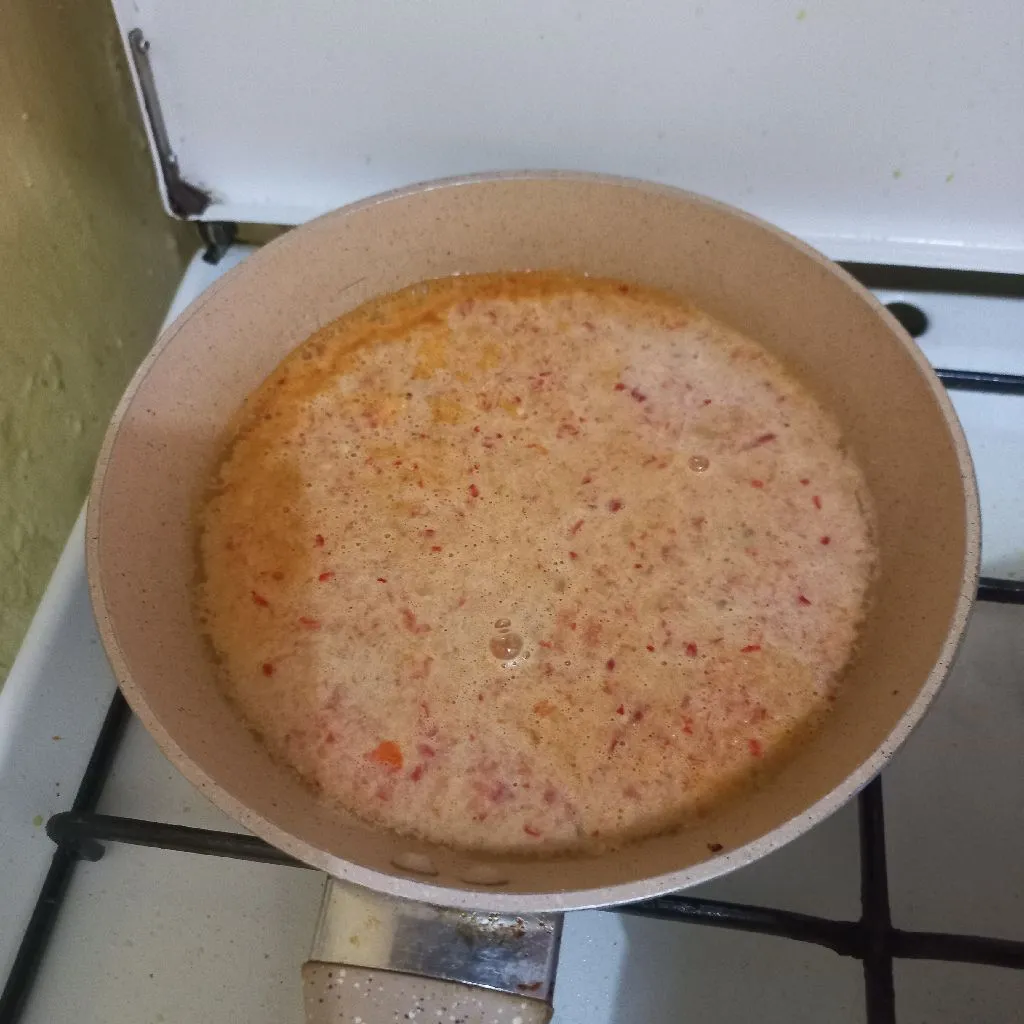 Step 2 Pangsit Ayam Basah Sambal Kacang