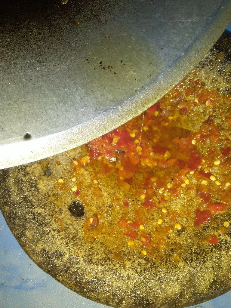 Step 4 Telur Dadar Geprek Sambal Bawang