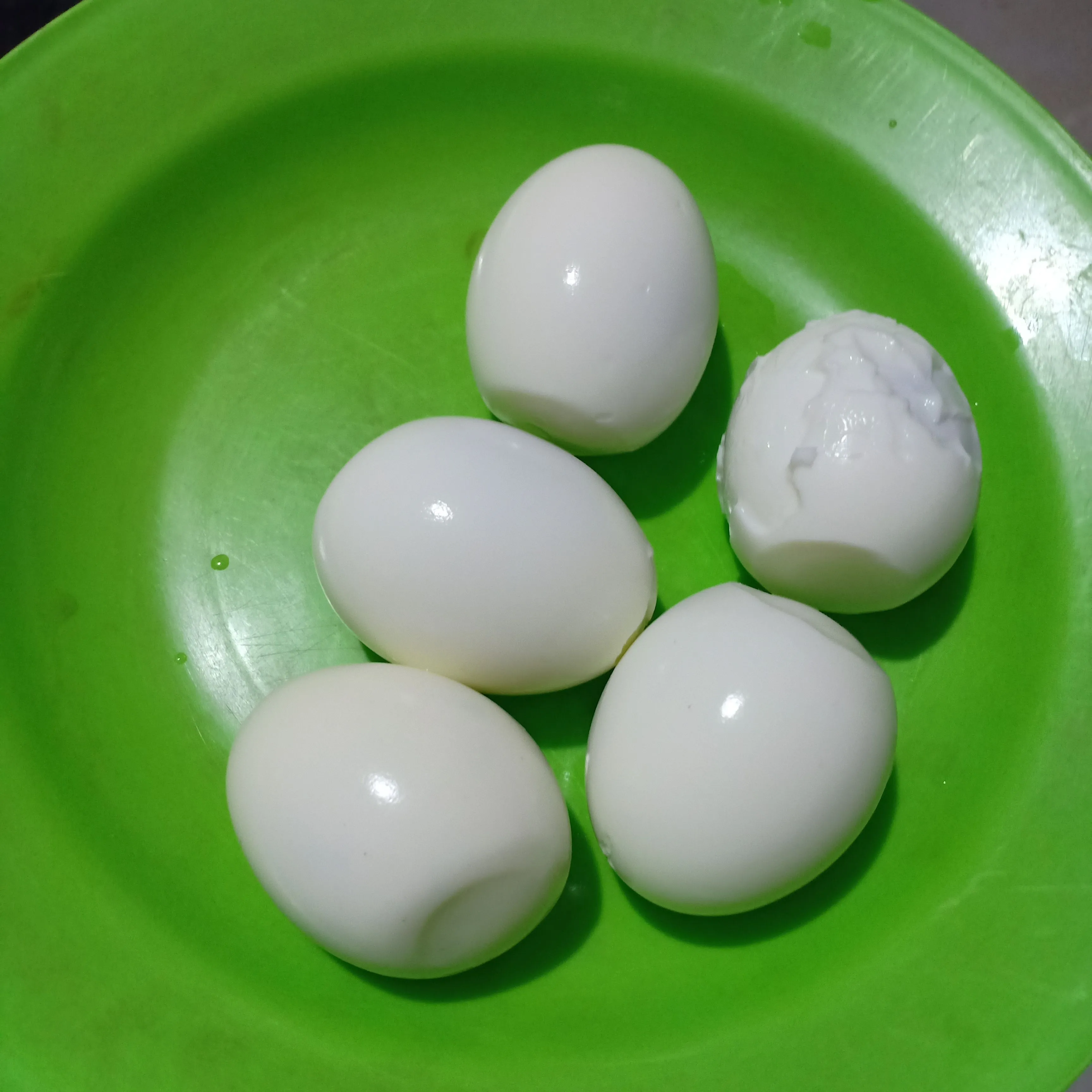 Step 1 Telur Rebus Bumbu Kuning Cabe Ijo