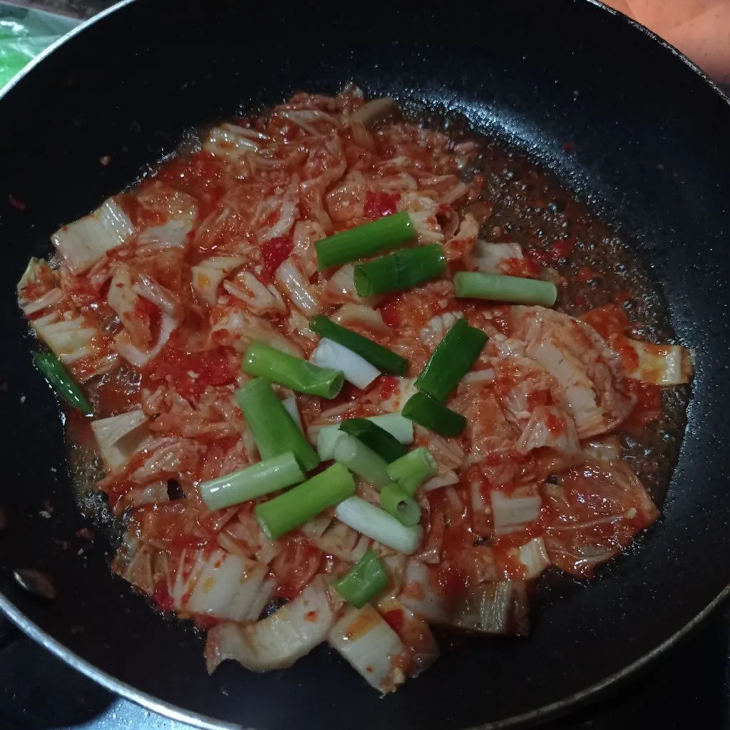 Step 5 Tumis Sawi Putih ala Kimchi