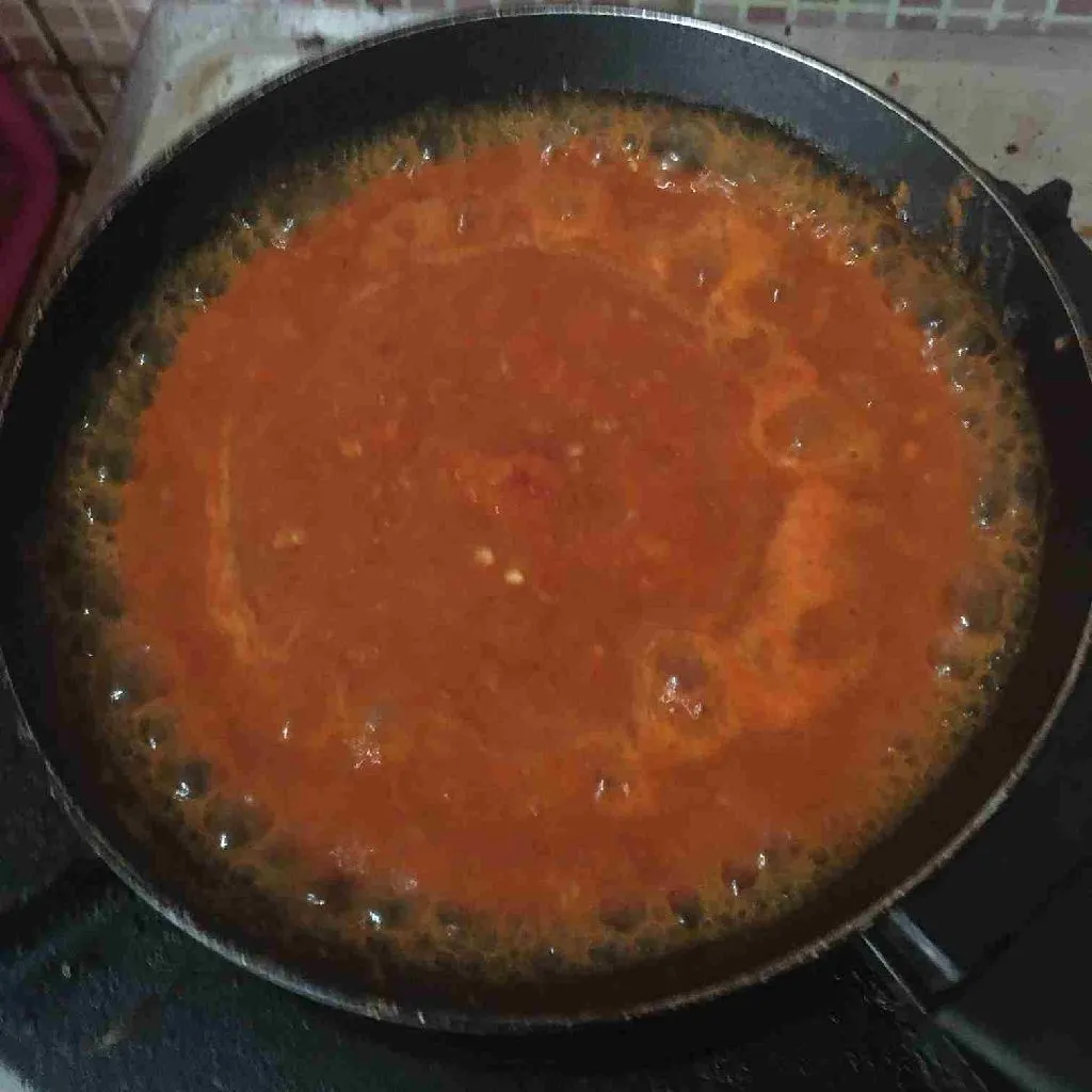 Step 4 Sambal Terong Asam/ asam rimbang